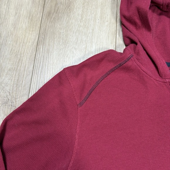 Volcom Y2K Waffle Knit Henley Hoodie Men's L Long Sleeve Skater Grunge Outdoor - Picture 4 of 8